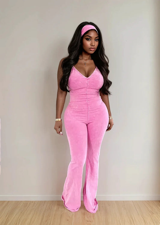 Veronica Jumpsuit w/headband
