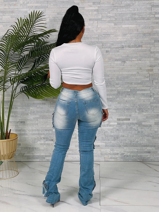 Denim Stacker Jeans
