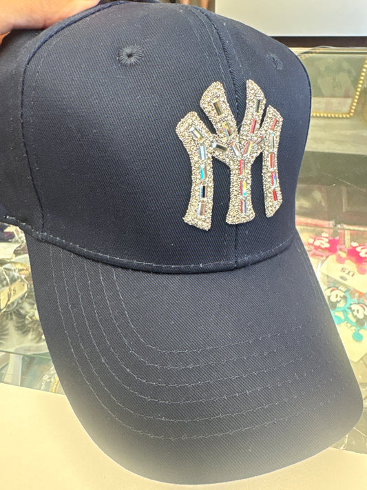 NY RHINESTONE HAT