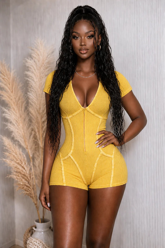 Josie Ribbed Romper
