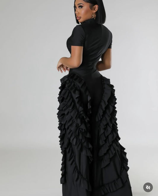 RUFFLE LEG JAMIE JUMPSUIT