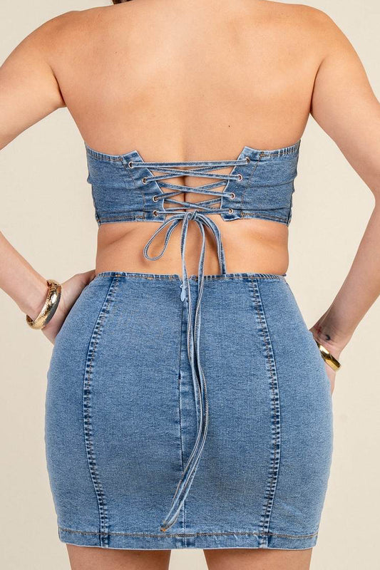 Denim Corset Dress