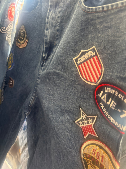 All Denim Patch Jeans