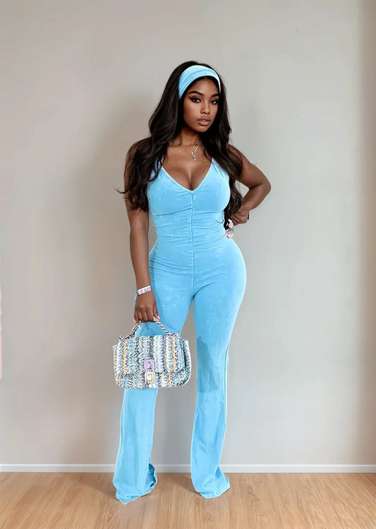 Veronica Jumpsuit w/headband