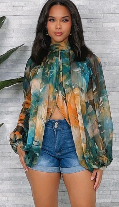 CHIFFON BLOUSE TOP