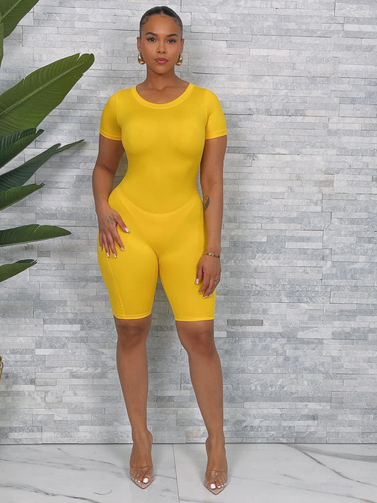 Solid Back Zip Up Bodysuit