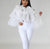 WHITE RUFFLE TOP