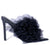BLACK TULLE HEELS